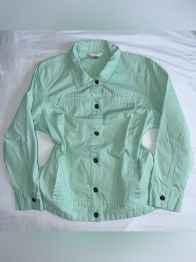 Brand New CJ Banks Retro Mint Green 100% Cotton Vintage Style Y2K Denim Jacket